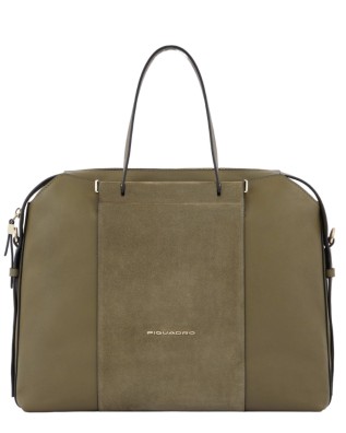 Piquadro - Circle 14'' Leather Laptop Bag for Women -...