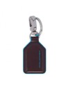  Piquadro - Portachiavi in pelle con moschettone Blue Square