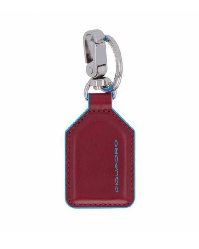  Piquadro - Portachiavi in pelle con moschettone Blue Square