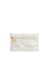 Alviero Martini Prima Classe - Bustina piccola rettangolare in tessuto soft stampa Geo White