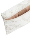 Alviero Martini Prima Classe - Bustina piccola rettangolare in tessuto soft stampa Geo White