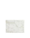 Alviero Martini Prima Classe - Bustina grande rettangolare in tessuto soft stampa Geo White