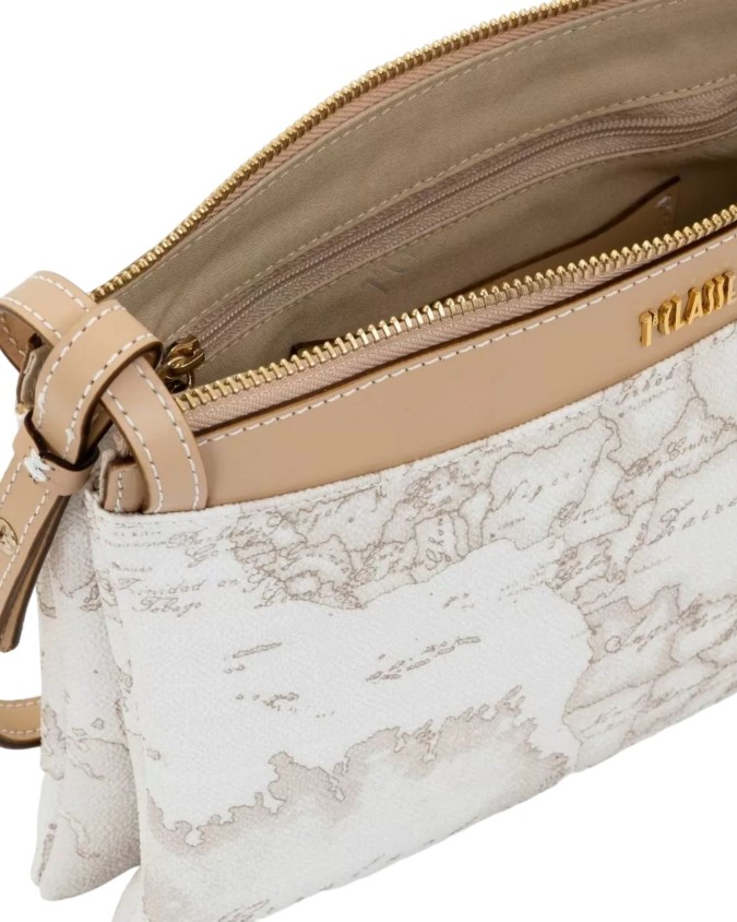 Alviero Martini Prima Classe – Kleine Umhängetasche „Geo White“