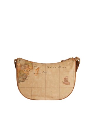 Alviero Martini Prima Classe - Borsa a tracolla mezzaluna media Geo Soft 2