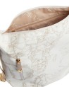 Alviero Martini Prima Classe - Borsa hobo doppia portabilità Geo Soft White