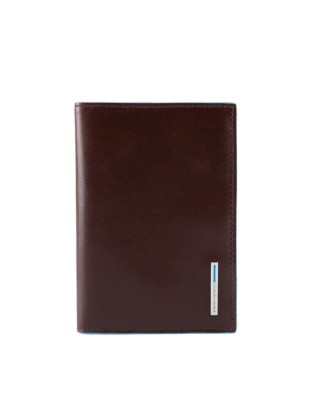 Piquadro - Unisex-Passhülle aus Leder Blue Square - Mahagoni