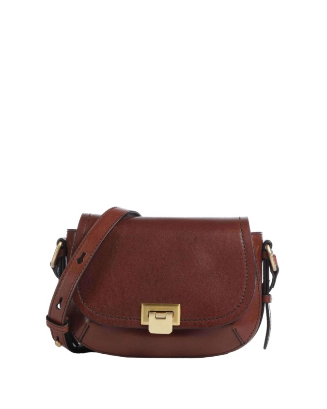 The Bridge  - Borsa a tracolla in pelle con patta Federica