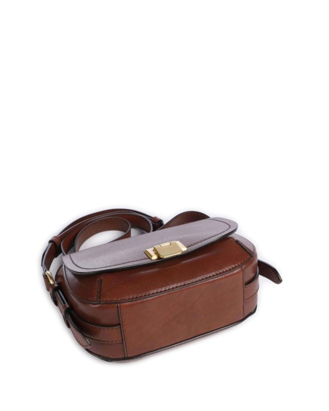 The Bridge  - Borsa a tracolla in pelle con patta Federica