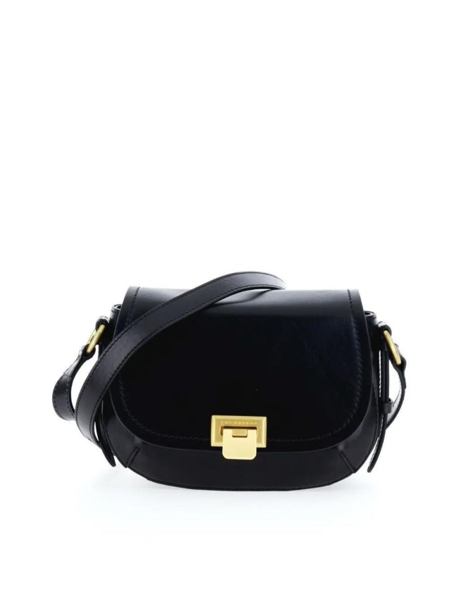  The Bridge - Borsa a tracolla in pelle con patta Federica