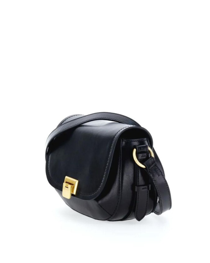  The Bridge - Borsa a tracolla in pelle con patta Federica