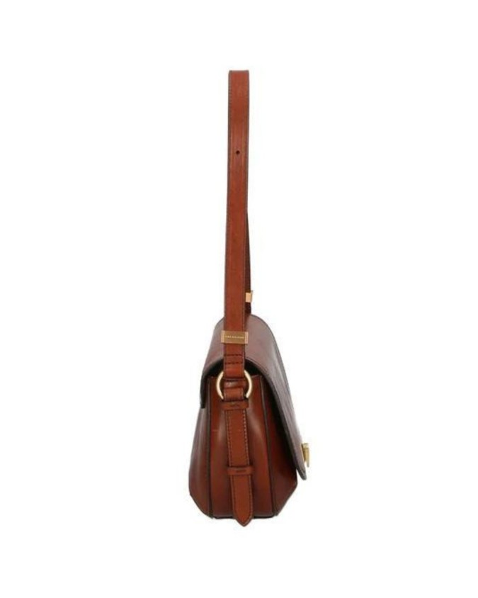  The Bridge - Borsa a tracolla in pelle media con patta Federica