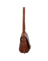  The Bridge - Borsa a tracolla in pelle media con patta Federica