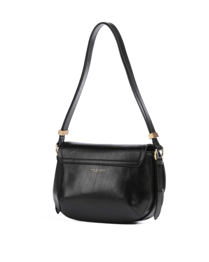  The Bridge - Borsa a tracolla in pelle media con patta Federica