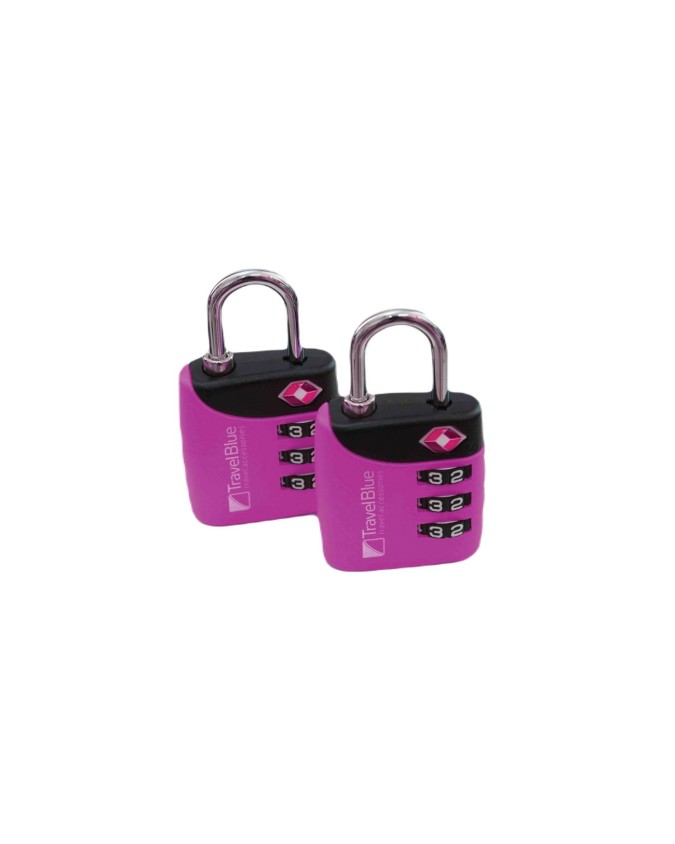 Travel Blue - Lucchetto a combinazione TSA a 3 cifre Combi Lock