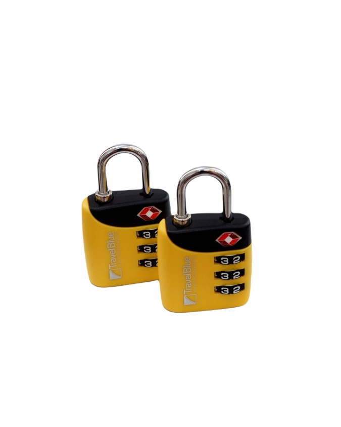 Travel Blue - Lucchetto a combinazione TSA a 3 cifre Combi Lock