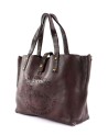 Campomaggi - Tote bag grande in pelle con decorazione laserata Teodorano