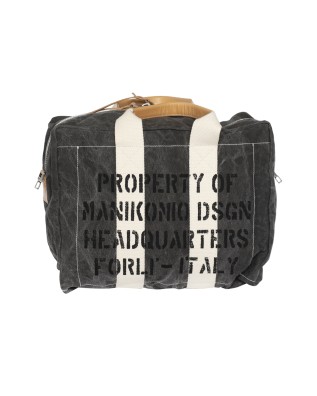 Manikomio Design - Large cotton Aviator's Kit Bag with a...