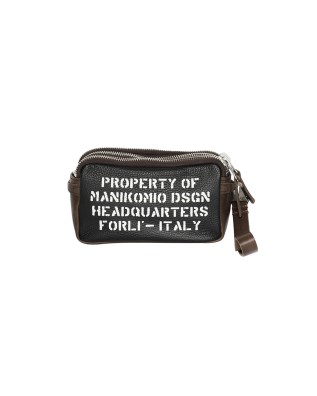 Manikomio Design - Clutch donna con polsiera in pelle Borbello 2