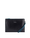  Piquadro - Pochette uomo in pelle sottile porta iPad®mini Blue