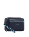  Piquadro - Pochette in pelle a due scomparti Blue Square