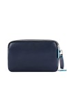  Piquadro - Pochette in pelle a due scomparti Blue Square
