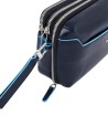  Piquadro - Pochette in pelle a due scomparti Blue Square