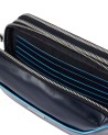  Piquadro - Pochette in pelle a due scomparti Blue Square