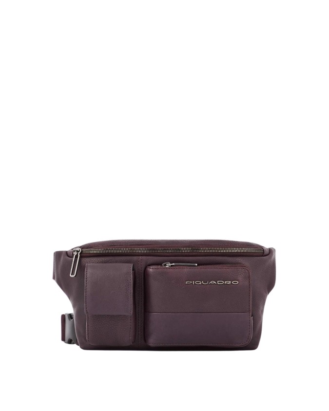 Piquadro - Leder-Gürteltasche mit...