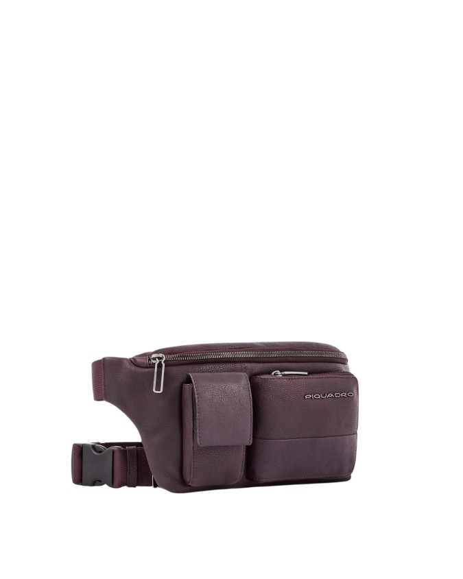 Piquadro - Leder-Gürteltasche mit...