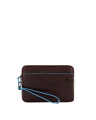  Piquadro - Pochette in pelle con porta carte di credito e