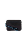  Piquadro - Pochette in pelle con porta carte di credito e