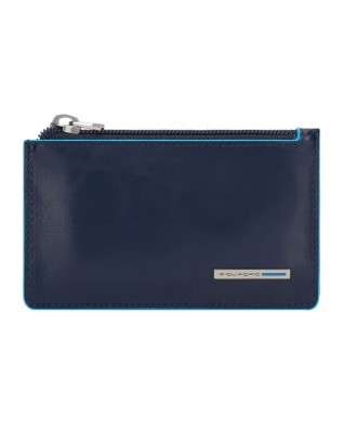  Piquadro - Pochette in pelle sottile con tracolla rimovibile