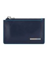  Piquadro - Pochette in pelle sottile con tracolla rimovibile