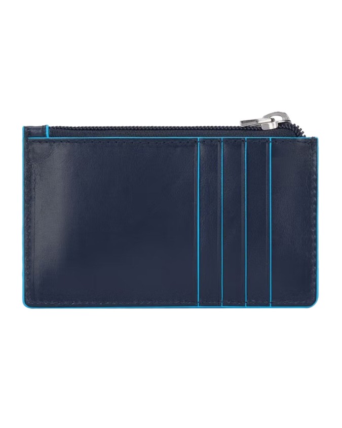  Piquadro - Pochette in pelle sottile con tracolla rimovibile