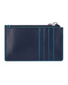  Piquadro - Pochette in pelle sottile con tracolla rimovibile