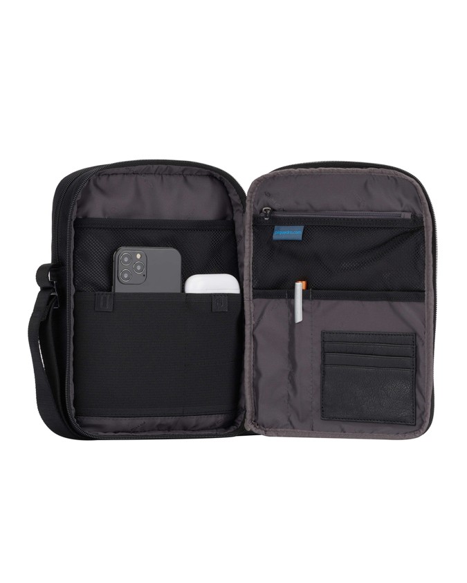 Piquadro - Borsello porta iPad®mini in tessuto riciclato con tasche per AirPods® Brief 2
