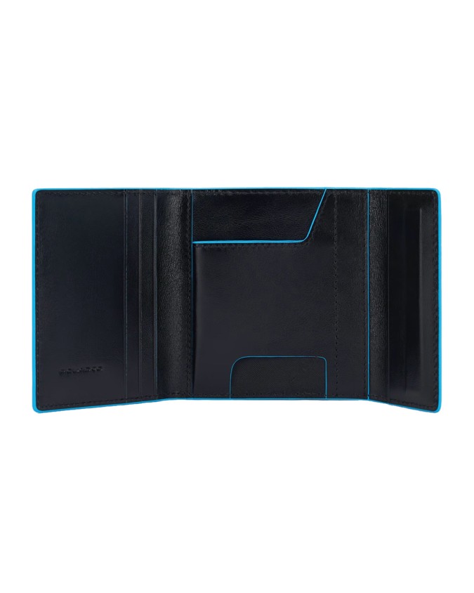 Piquadro - Portafoglio uomo in pelle tascabile con protezione RFID