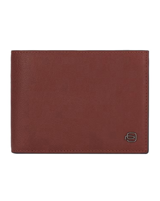 Piquadro - Portafoglio uomo in pelle con porta documenti Black Square