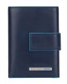  Piquadro - Portafoglio uomo tascabile con porta monete Blue