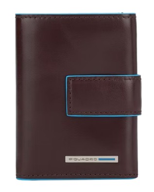 Piquadro - Blue Square Men's Pocket Wallet with Coin...
