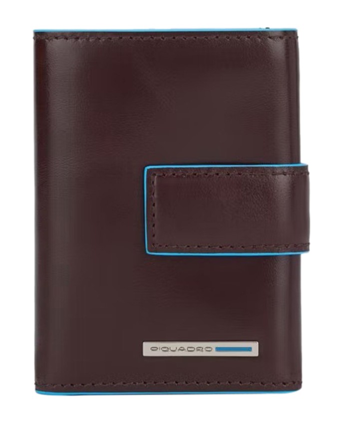  Piquadro - Portafoglio uomo tascabile con porta monete Blue