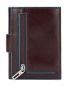  Piquadro - Portafoglio uomo tascabile con porta monete Blue