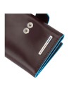  Piquadro - Portafoglio uomo tascabile con porta monete Blue