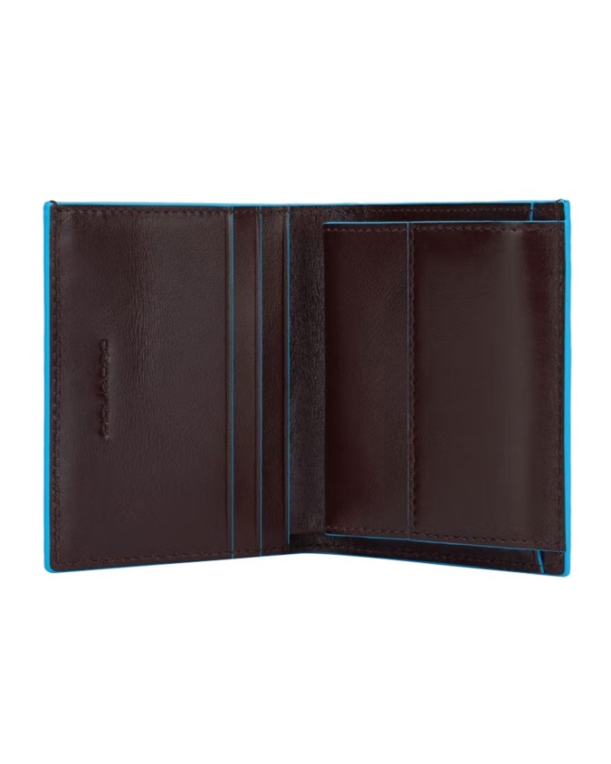  Piquadro - Portafoglio uomo verticale con porta carte di