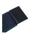 Piquadro - Portafoglio uomo verticale con porta monete RFID Blue Square