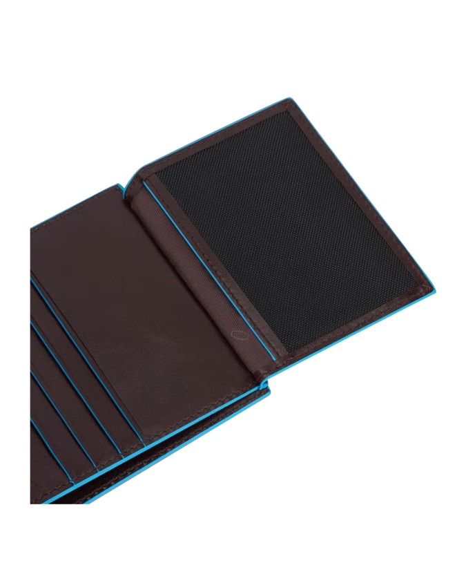  Piquadro - Portafoglio uomo verticale con porta monete RFID