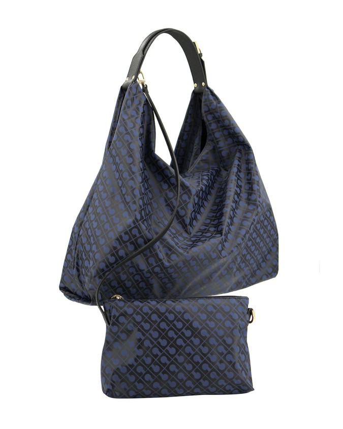  Gherardini - Borsa a spalla con pochette interna in tessuto
