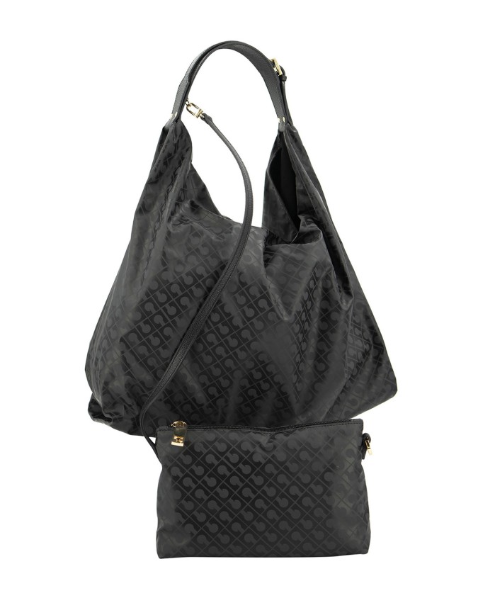  Gherardini - Borsa a spalla con pochette interna in tessuto