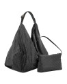  Gherardini - Borsa a spalla con pochette interna in tessuto