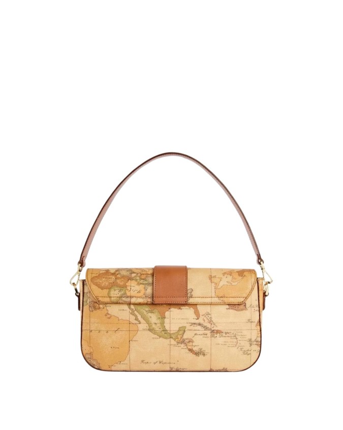 Alviero Martini Prima Classe - Borsa con patta in tessuto goffrato Geo Classic